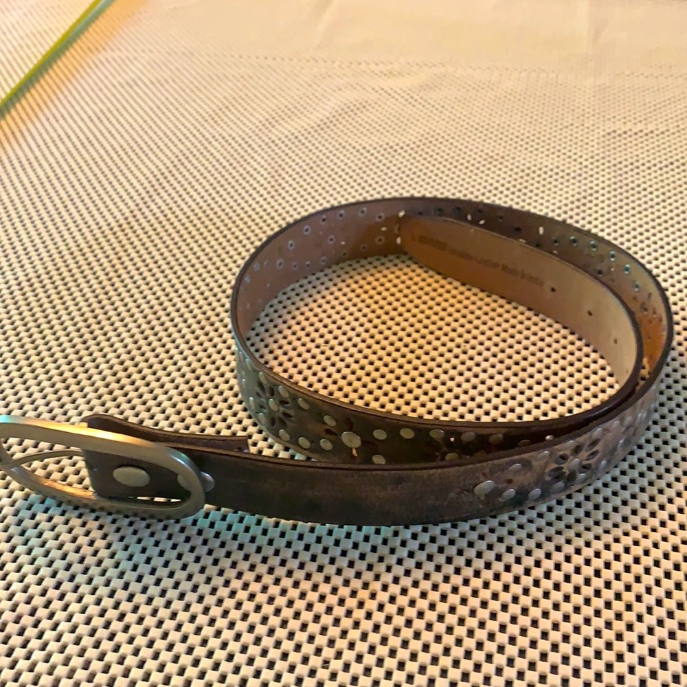 Leather belt